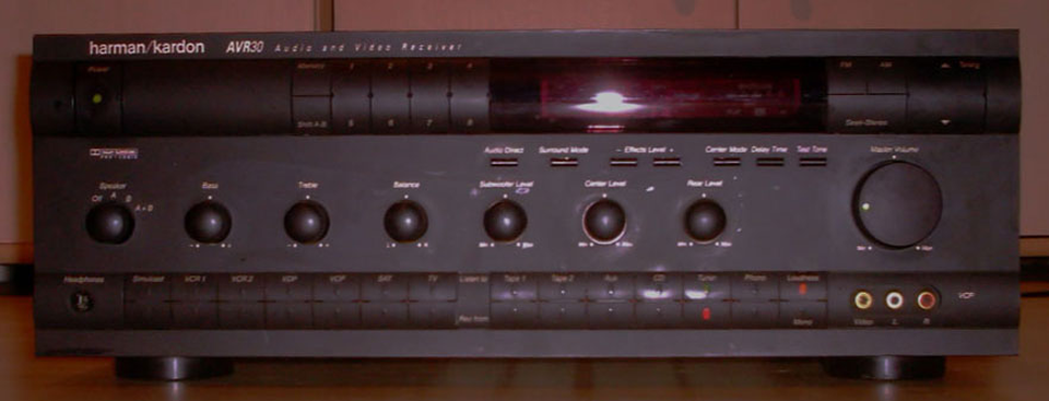 AVR 30 - Black - Audio/Video Receiver With Dolby Pro-Logic (60 watts x 2 | 50 watts x 3 front & 20 watts x 2 rear) - Hero